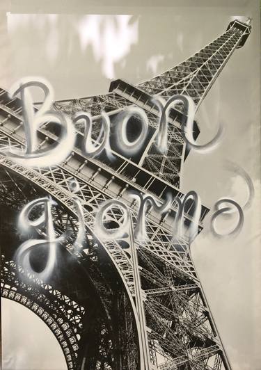 Original Conceptual Calligraphy Mixed Media by Ben Meyer