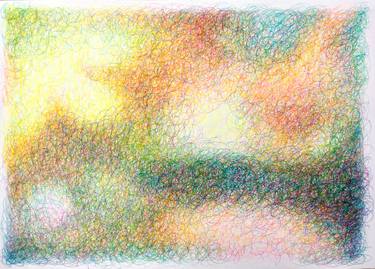 Original Color Field Painting Abstract Drawing by Ben Meyer