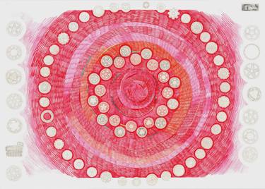 Original Abstract Fantasy Drawings by Indre Ercmonaite