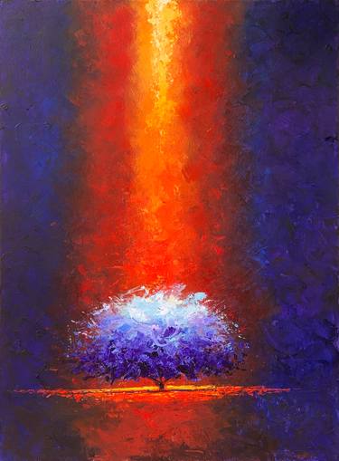 Original Figurative Tree Paintings by Alessandro Piras