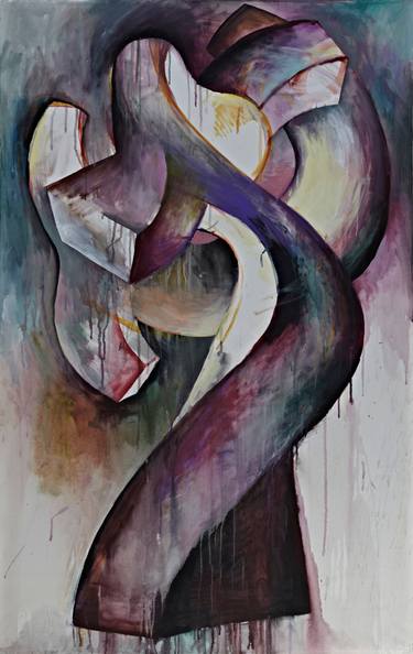 Original Cubism Outer Space Paintings by Ivan Stoyanov