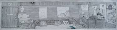 Original Expressionism Fantasy Drawing by Suk Raat