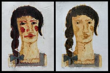Original Expressionism People Printmaking by Suk Raat