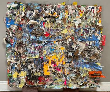 Original Street Art Abstract Mixed Media by C C