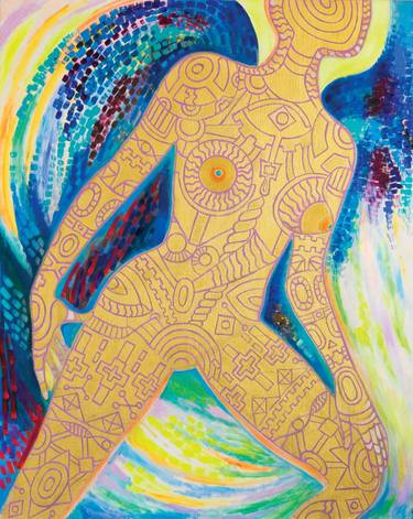 Original Abstract Expressionism Classical mythology Paintings by Victoria Golovina