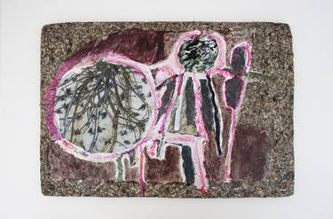 Original Abstract Expressionism Nature Collage by Maia S Oprea