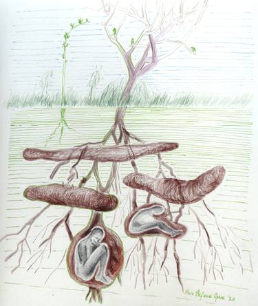 Original Conceptual Mortality Drawings by Maia S Oprea