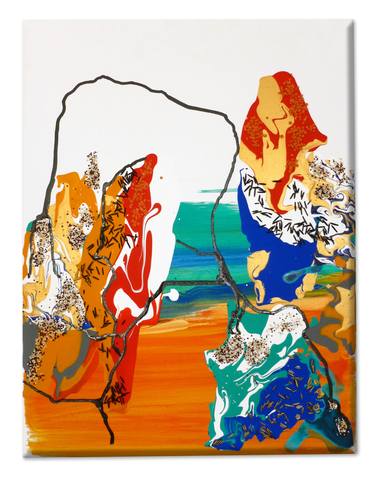 Original Abstract Expressionism Abstract Painting by Dina Romanko