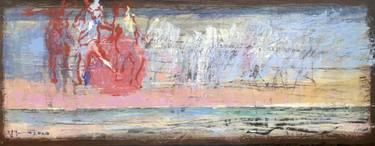 Original Surrealism Landscape Painting by Milovan Prelevic