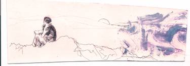 Original Figurative Places Drawing by Veronica Seidel