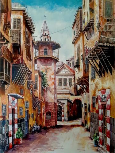 Original Photorealism Architecture Paintings by Mukarram Sousli