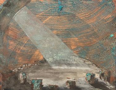 Original Abstract Expressionism Landscape Drawing by Gregory Kitterle