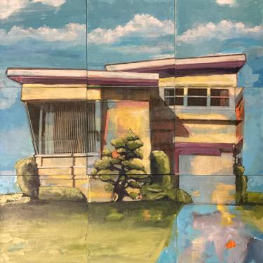 Original Abstract Expressionism Architecture Paintings by Zannah Noe