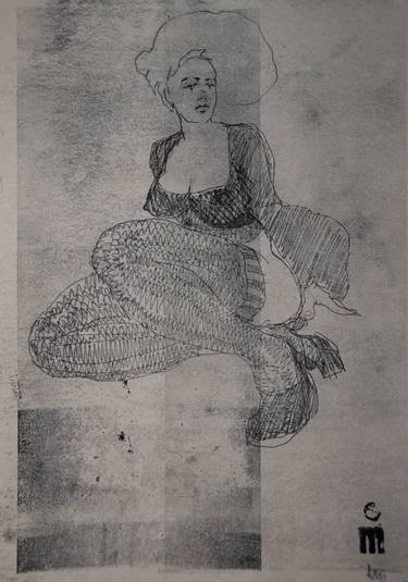 Original Figurative Body Drawings by Michael Lentz