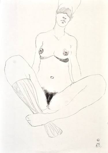 Original Fine Art Nude Drawings by Michael Lentz