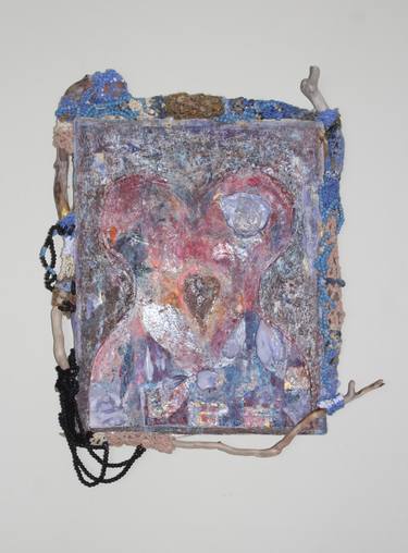 Original Abstract Expressionism Love Mixed Media by Marina Nelson