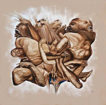 Original Contemporary People Painting by Carlos Romano