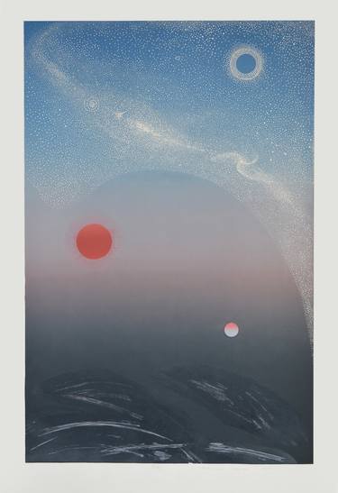 Original Abstract Comics Printmaking by Dariusz Kaca
