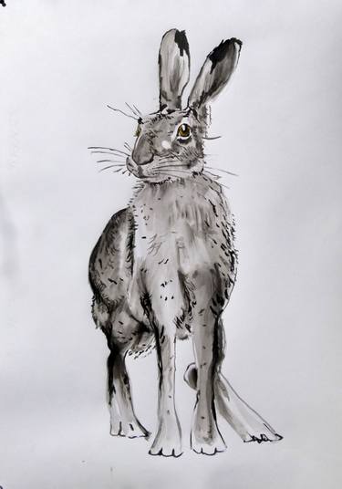 Original Fine Art Animal Paintings by Soso Kumsiashvili