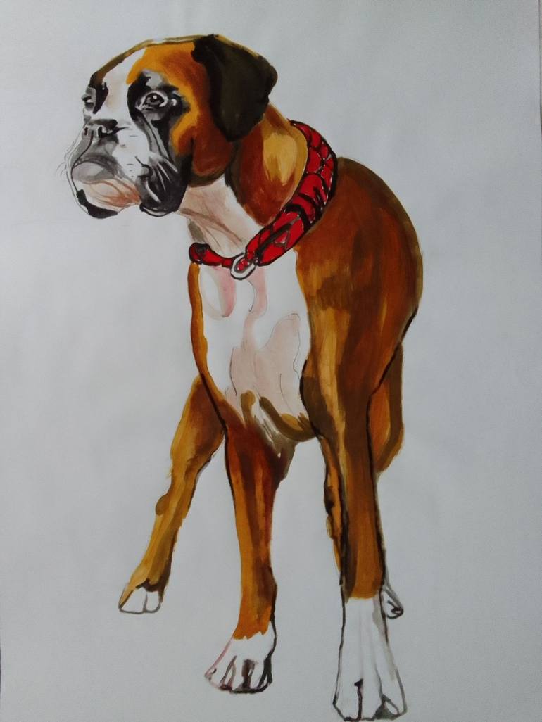 Print of Realism Animal Paintings by Soso Kumsiashvili