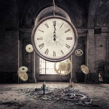 Print of Conceptual Time Mixed Media by Kasia Derwinska