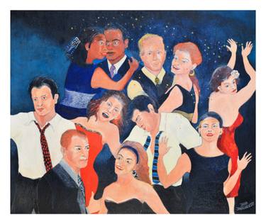 Original Realism People Painting by Yana Yablonovsky