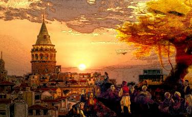 Original Conceptual Architecture Mixed Media by Alex Solodov