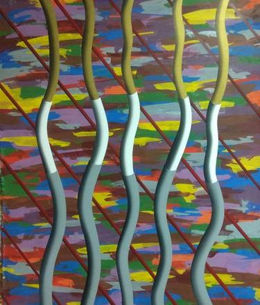 Original Figurative Abstract Paintings by A-K-Rona Art