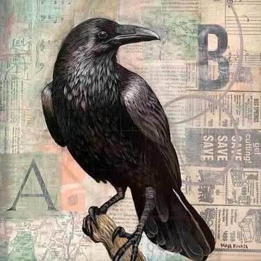 Original Illustration Animal Painting by Maya Kuvaja