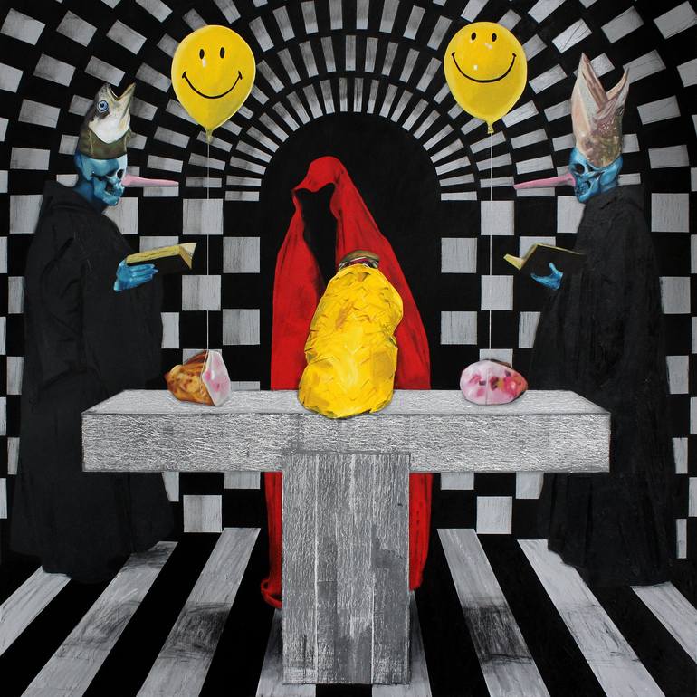 Print of Surrealism Mortality Paintings by Carp Matthew