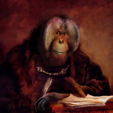 Original Figurative Animal Mixed Media by Ant Fox