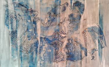 Original Abstract Mixed Media by Silvia Suarez Russi