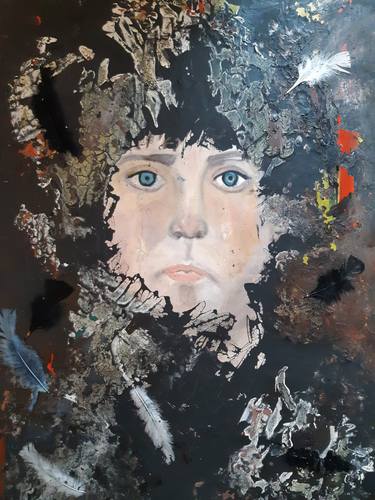 Original Abstract Expressionism Children Paintings by Yvana Samandova