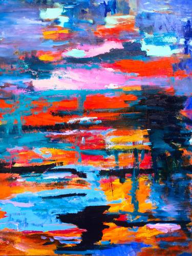Original Contemporary Abstract Paintings by Tanya Zevallos
