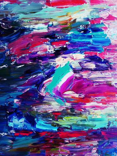 Print of Abstract Expressionism Abstract Paintings by Tanya Zevallos