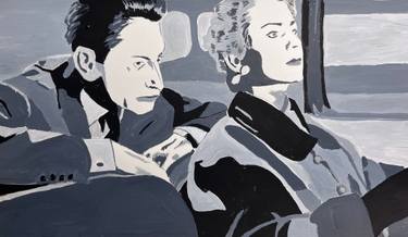 Original Black & White Car Painting by Maurizio Zorat