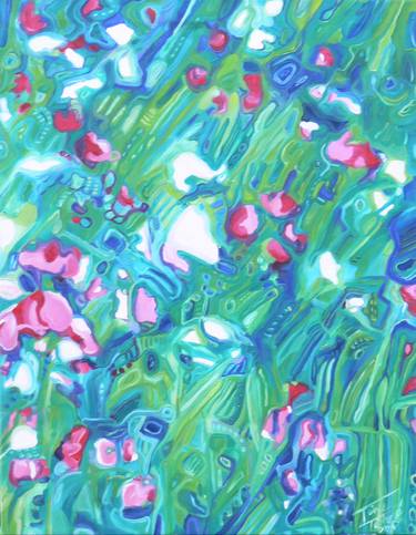 Original Abstract Floral Paintings by Timea Tóthová