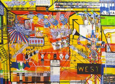 Original Pop Art Religion Painting by Leo Katunaric Kadele