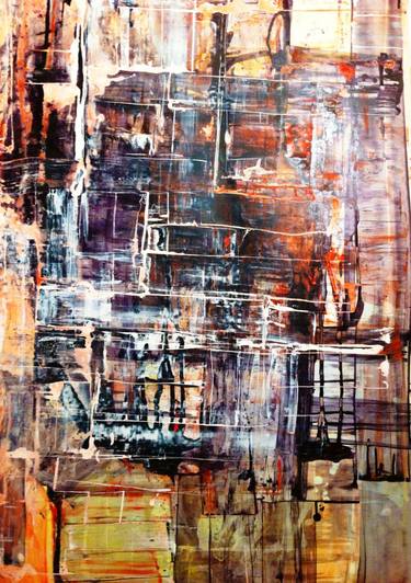 Original Abstract Expressionism Abstract Paintings by Francisca Del Sol