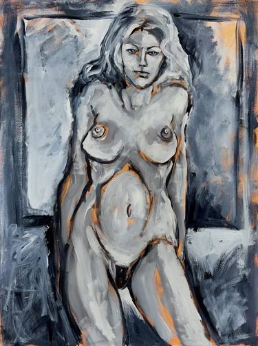 Original Expressionism Nude Paintings by Stewart Fletcher