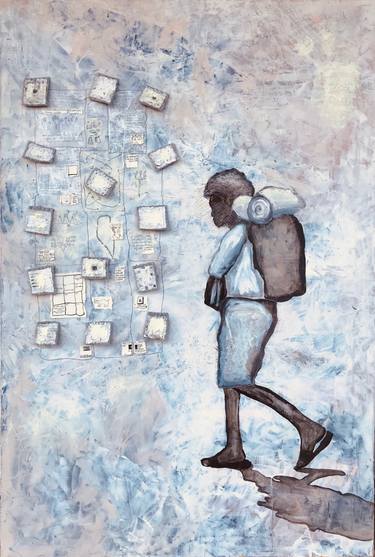 Original Conceptual Travel Paintings by Hester Van Dapperen
