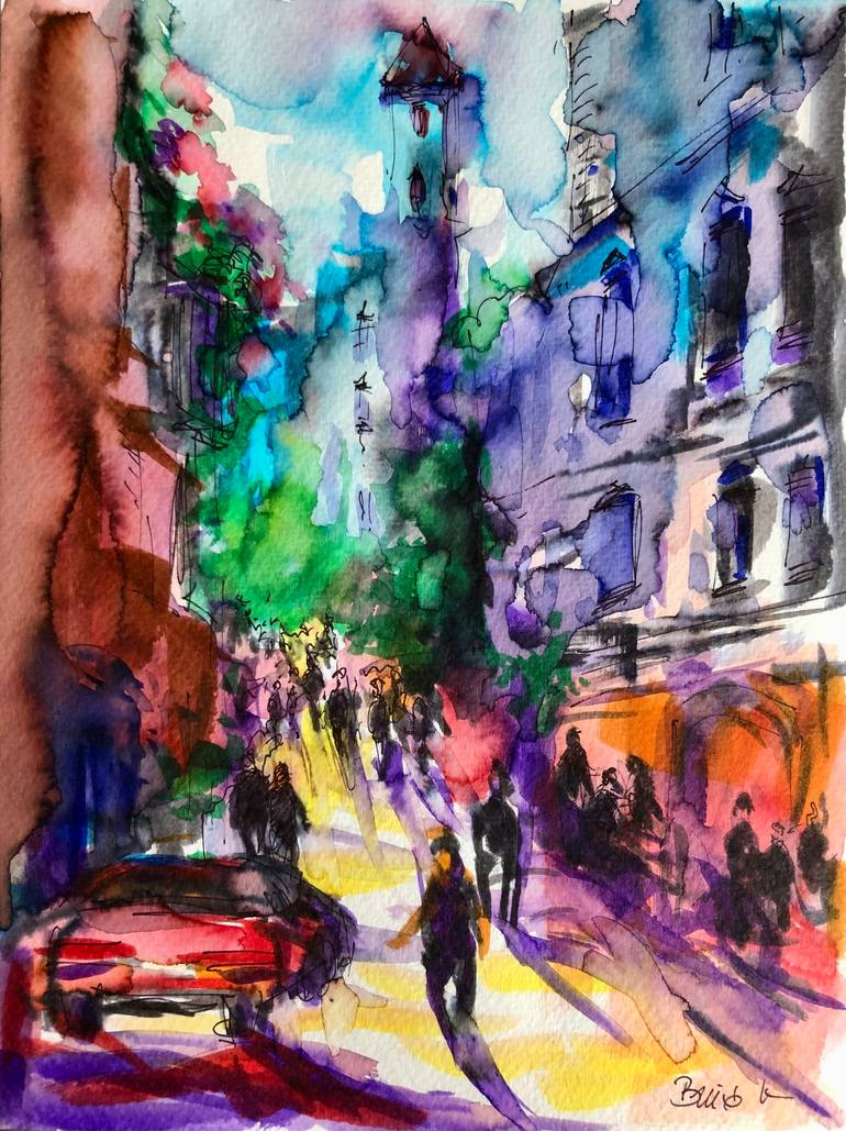 Print of Contemporary Architecture Paintings by Konrad Biro