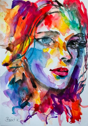 Original Contemporary Portrait Paintings by Konrad Biro