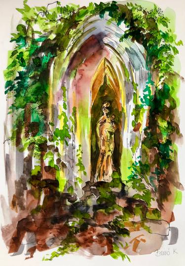 Original Contemporary Religion Mixed Media by Konrad Biro
