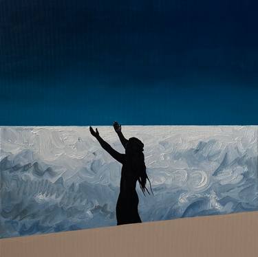 Original Figurative Beach Painting by Julita Malinowska