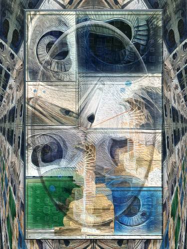 Original Fine Art Architecture Mixed Media by Jean Constant