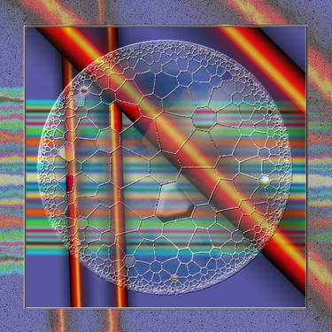 Original Modern Geometric Mixed Media by Jean Constant