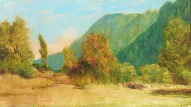 Original Impressionism Landscape Painting by Virginia Chapuis