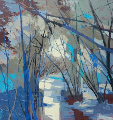 Print of Expressionism Tree Paintings by Virginia Chapuis