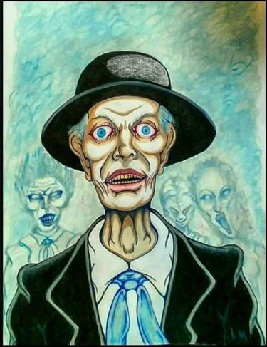 Original Pop Art Popular culture Drawing by Lawrence Manning